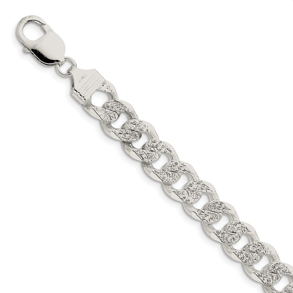 Amazon.com: Solid 925 Sterling Silver 10.5mm Pave Diamond